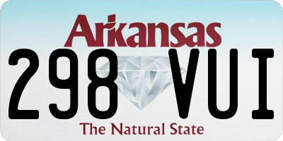 AR license plate 298VUI