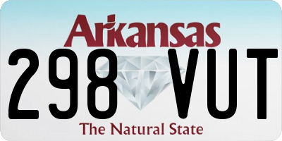 AR license plate 298VUT