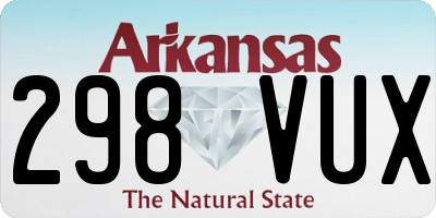 AR license plate 298VUX