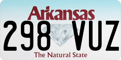 AR license plate 298VUZ