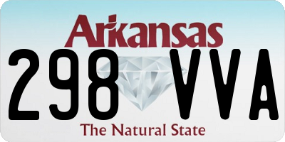 AR license plate 298VVA