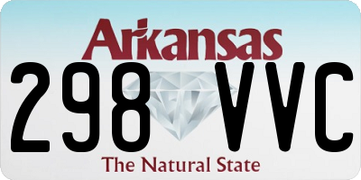 AR license plate 298VVC