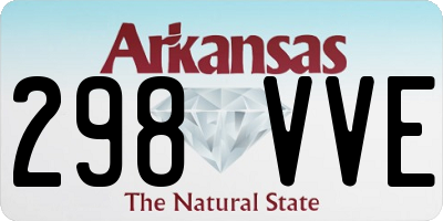 AR license plate 298VVE