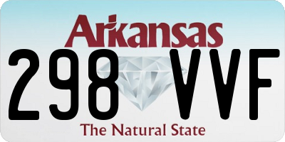 AR license plate 298VVF