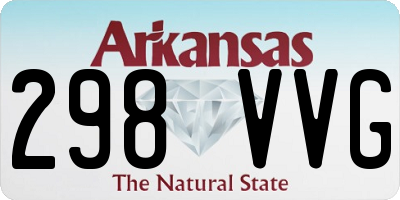 AR license plate 298VVG