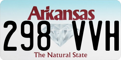 AR license plate 298VVH
