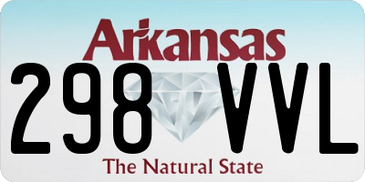 AR license plate 298VVL