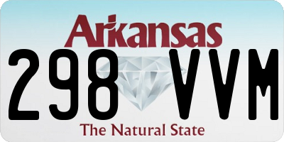 AR license plate 298VVM
