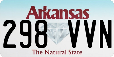 AR license plate 298VVN