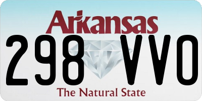 AR license plate 298VVO