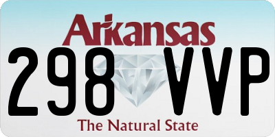 AR license plate 298VVP