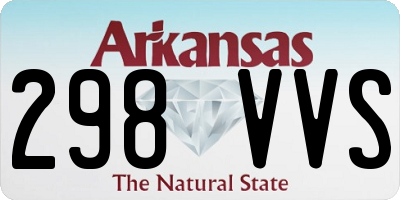 AR license plate 298VVS