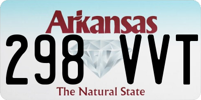 AR license plate 298VVT
