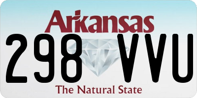 AR license plate 298VVU