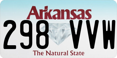 AR license plate 298VVW