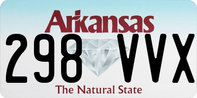 AR license plate 298VVX