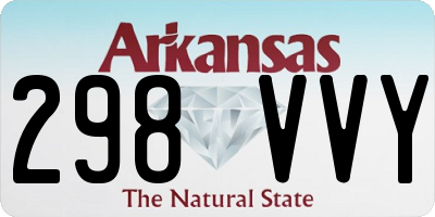 AR license plate 298VVY