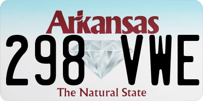 AR license plate 298VWE