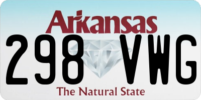 AR license plate 298VWG