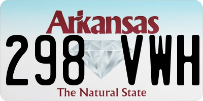 AR license plate 298VWH