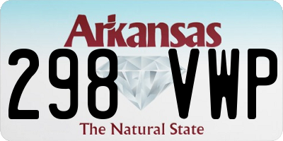 AR license plate 298VWP