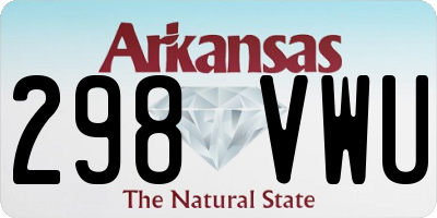 AR license plate 298VWU