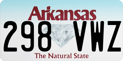 AR license plate 298VWZ