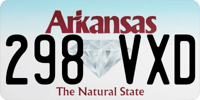 AR license plate 298VXD