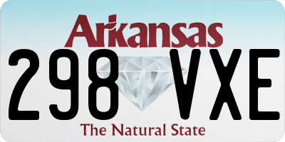 AR license plate 298VXE