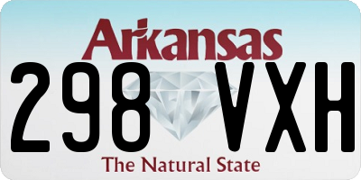 AR license plate 298VXH