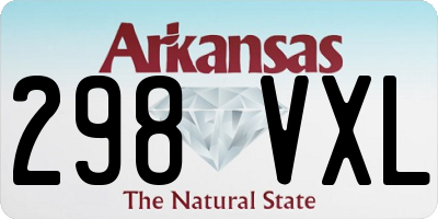 AR license plate 298VXL