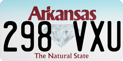 AR license plate 298VXU