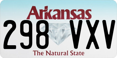 AR license plate 298VXV