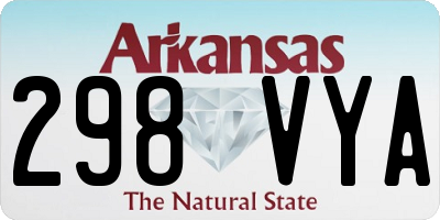 AR license plate 298VYA