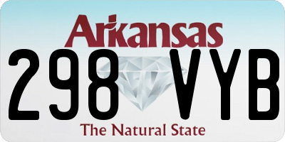 AR license plate 298VYB