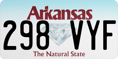 AR license plate 298VYF