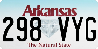 AR license plate 298VYG