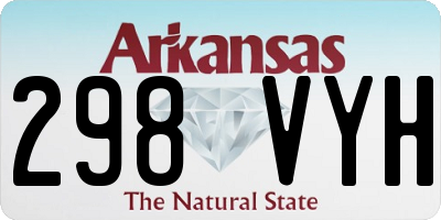 AR license plate 298VYH