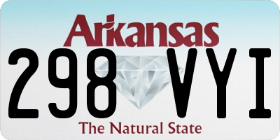 AR license plate 298VYI