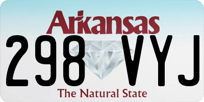 AR license plate 298VYJ
