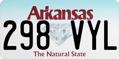 AR license plate 298VYL