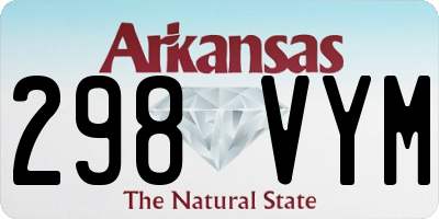 AR license plate 298VYM