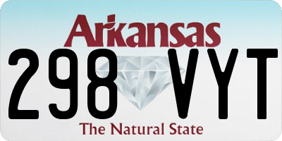 AR license plate 298VYT