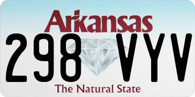 AR license plate 298VYV