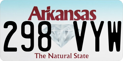 AR license plate 298VYW