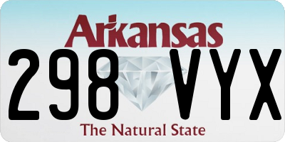 AR license plate 298VYX
