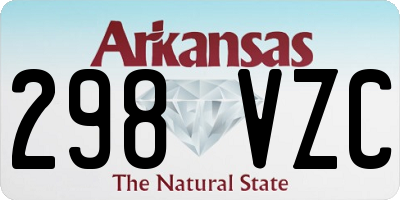 AR license plate 298VZC