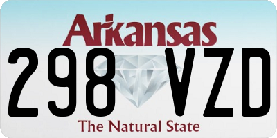 AR license plate 298VZD