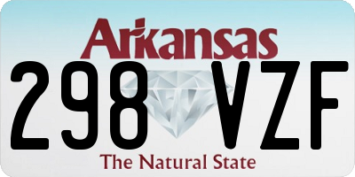 AR license plate 298VZF