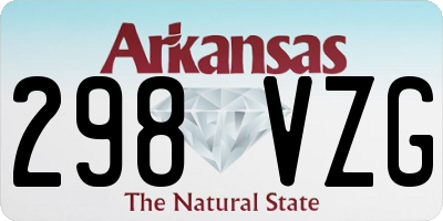 AR license plate 298VZG